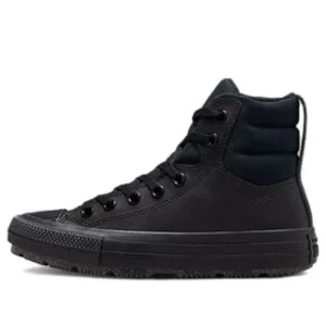 (GS) Converse Chuck Taylor All Star Berkshire Boot Leather High Top 'Black' A01523C