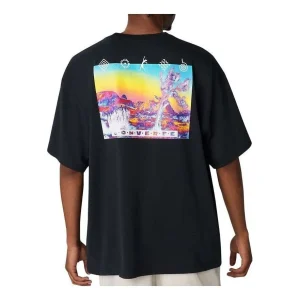 Converse Inverted Desert Graphic T-Shirt Asia Sizing 'Black' 10023994-A01