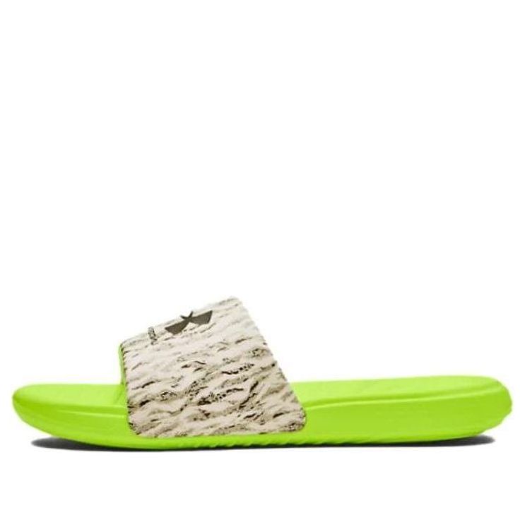 Under Armour Ansa Graphic Slide 'Lime Surge Tiger Camo' 3024434-111