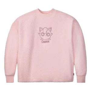 Converse x Pokemon Jigglypuff Sherpa Crewneck Sweatshirt Asia Sizing 'Pink' 10023902-A01