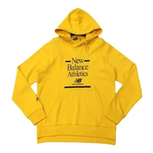 New Balance Athletic Logo Print Hoodie Asia Sizing 'Yellow' NC933041-MUS