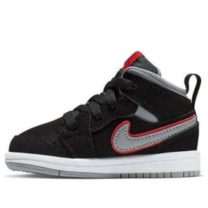 (TD) Air Jordan 1 Mid 'Black Particle Grey' 640735-060