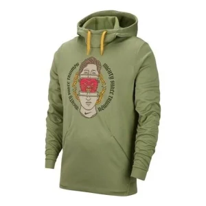 Nike Therma Abstract Pattern Pullover Training Green CK4585-324