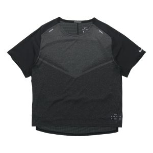 Nike Ultra Run Division TrainingSport Fast-Dry Breathable Fabric Short Sleeve T-Shirt Men's Black DA1299-010