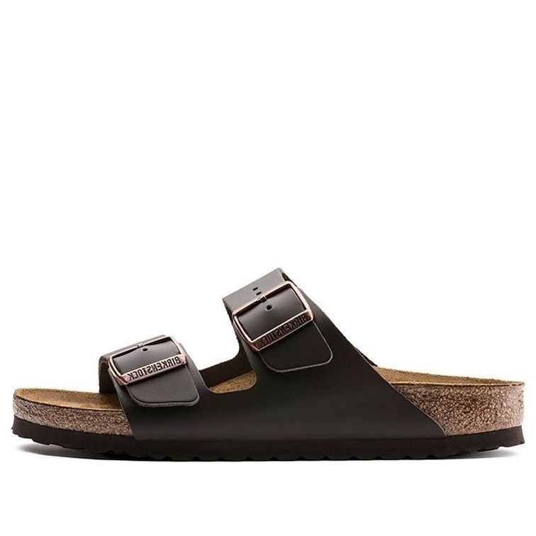 Birkenstock Arizona Natural Leather 'Dark Brown' 51101