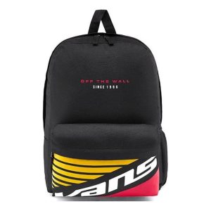 Vans Reed Wrap Backpack 'Black Red Yellow White' VN0A48CUBLK