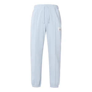 (WMNS) Nike Living Series Solid Color Logo Printing Elastic Waistband Bundle Feet Sports Pants/Trousers/Joggers Gray DD7002-438