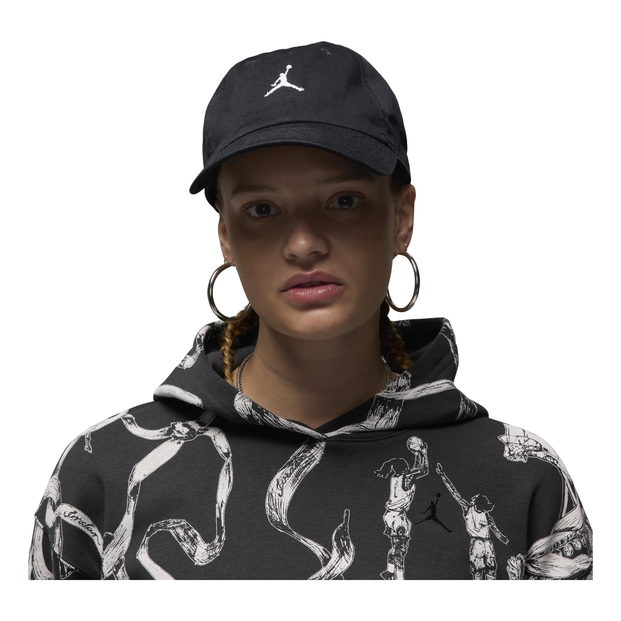 Air Jordan Club Cap 'Black White' HQ1963-010