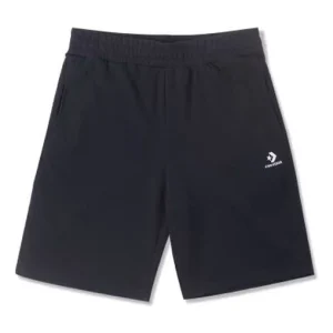 Converse Go-To Embroidered Star Chevron Standard-Fit Fleece Short Asia Sizing 'Black' 10023875-A01