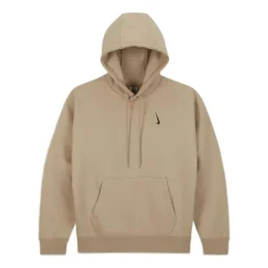Men's Nike x Billie Eilish Crossover Solid Color Cotton Hooded Long Sleeves Autumn Us Edition Brown DQ7751-202