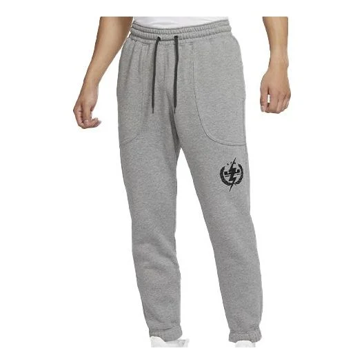 Nike LeBron Fleece Stay Warm Casual Sports Long Pants Gray CK6788-091