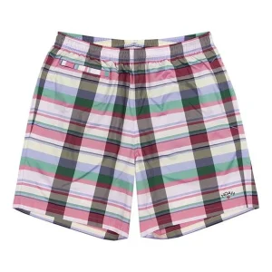 adidas originals x NOAH Water Repellent Shorts waterproof Plaid Red GE1261