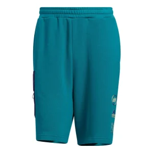 adidas ST Graphic knitted Shorts 'Teal' HE7443
