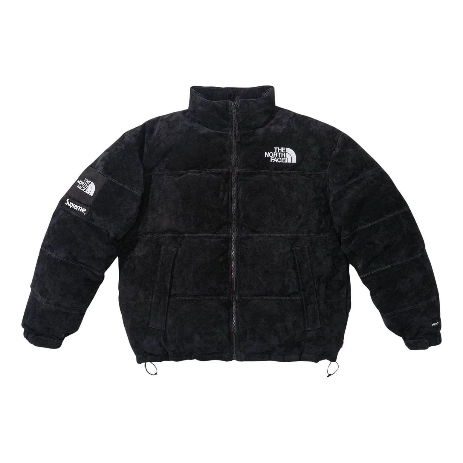 Supreme x The North Face Suede Nuptse Jacket 'Black White' SUP-FW23-213