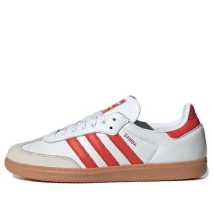 (WMNS) adidas Samba OG 'White Solar Red Gum' IF6513