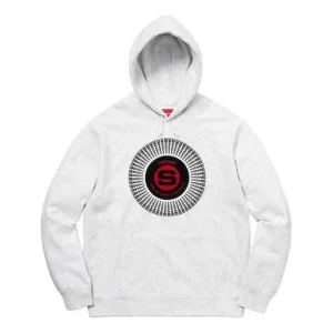 Supreme Chenille Appliqu Hooded Sweatshirt 'White Black Red' SUP-FW20-383