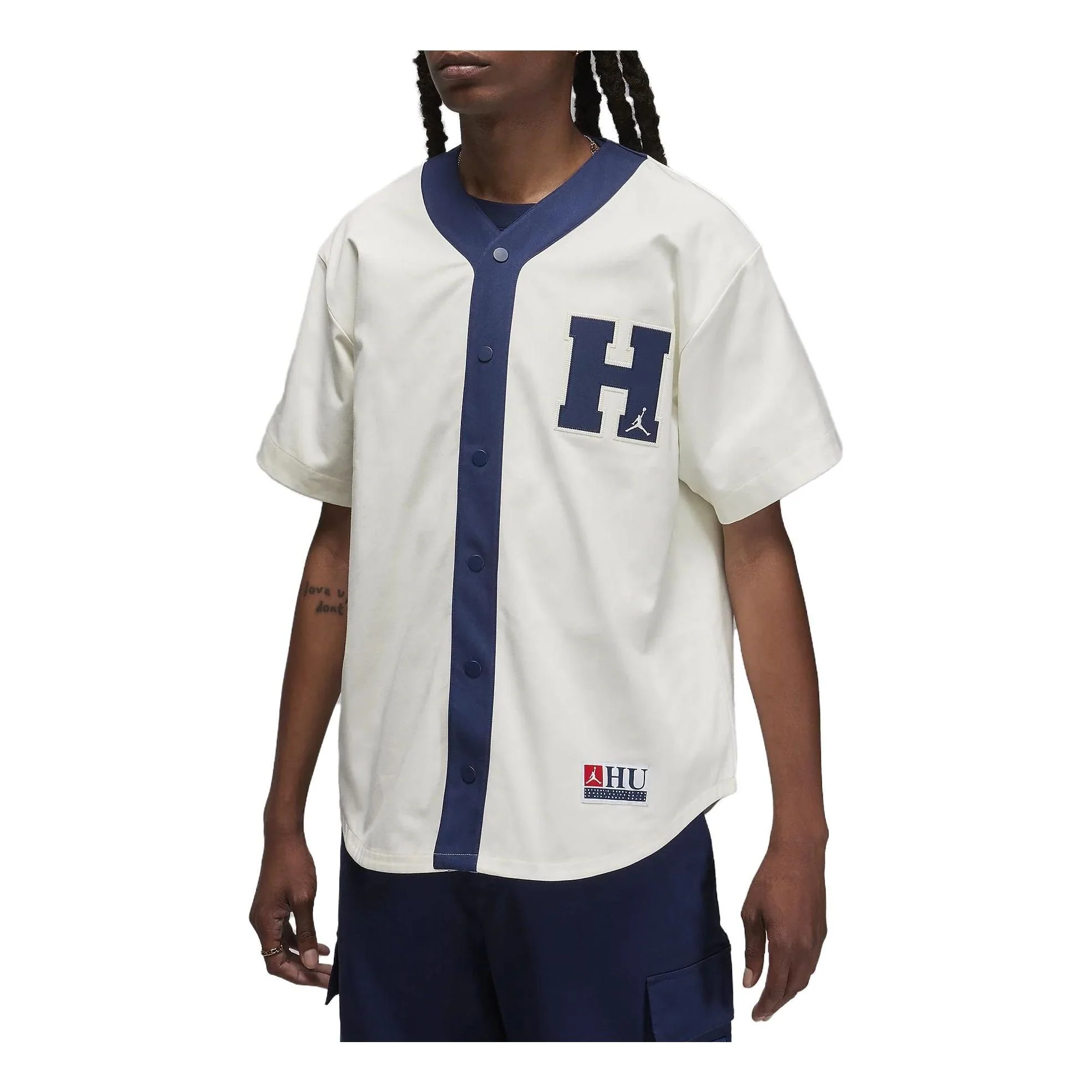Air Jordan x Howard University Baseball Top 'White Blue' FJ9331-133