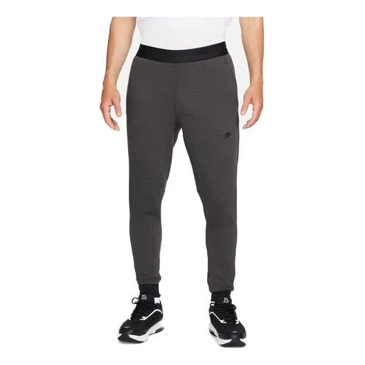 Men's Nike Therma-FIT Logo Micro Mark Breathable Lacing Bundle Feet Sports Pants/Trousers/Joggers Black DD6626-060