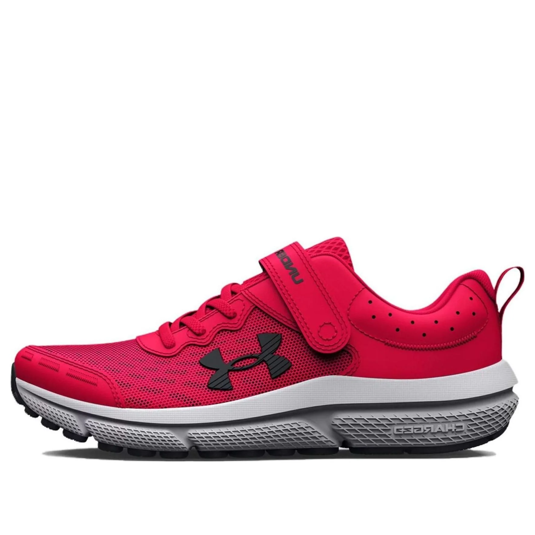 (PS) Under Armour Assert 10 AC Wide 'Red Black' 3026186-600
