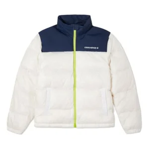 Converse Short Down Jacket Asia Sizing 'White Midnight Navy' 10022767-A01