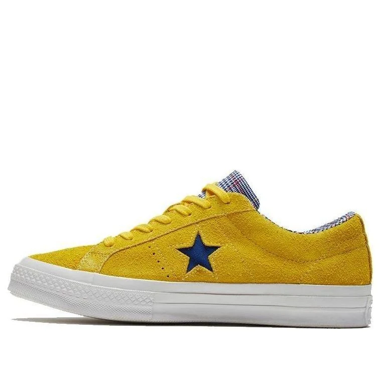 Converse One Star Suede Seasonal Colors Ox 'Amarillo/Rush Blue' 166848C