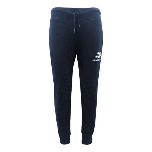 New Balance Essential Stacked Logo Sweatpants Asia Sizing 'Navy' AMP91550-PGM