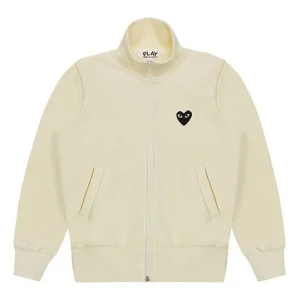 COMME des GARCONS PLAY Big Black Heart Zip Up Sweatshirt 'Off-White' AZ-T256-051-3