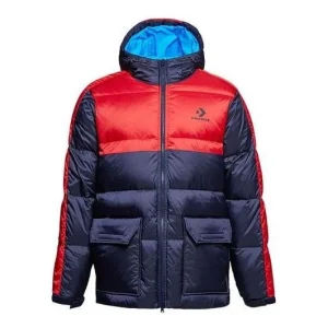 Converse Winter Down Fill Puffer Jacket Asia Sizing 'Navy Red' 10008049-A03