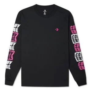 Converse Fold Out Long-Sleeve Tee Asia Sizing 'Black' 10019933-A02