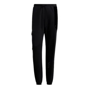 adidas originals x melting sadness Crossover Series Casual Splicing Sports Pants/Trousers/Joggers Black HC0350