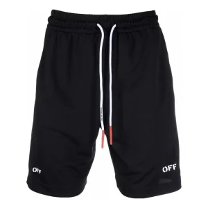Off-White SS22 Logo Printing Shorts Ordinary Version Black OMVH023C99FAB0011001