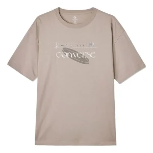 Converse Logo T-Shirt Asia Sizing 'Milk Chocolate' 10024870-A02