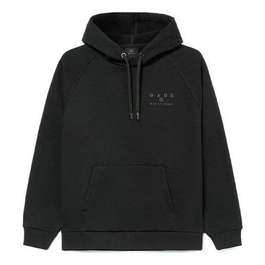 Li-Ning Wade Series Logo Printing Stay Warm Loose Hoodie 'Black' AWDR799-4