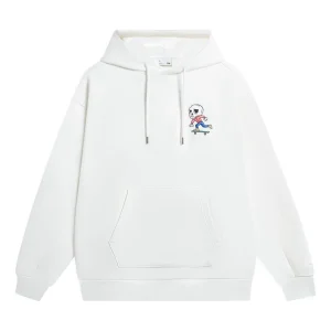 Li-Ning x Pablo Ientile Skull Graphic Hoodie 'White' AWDS913-3