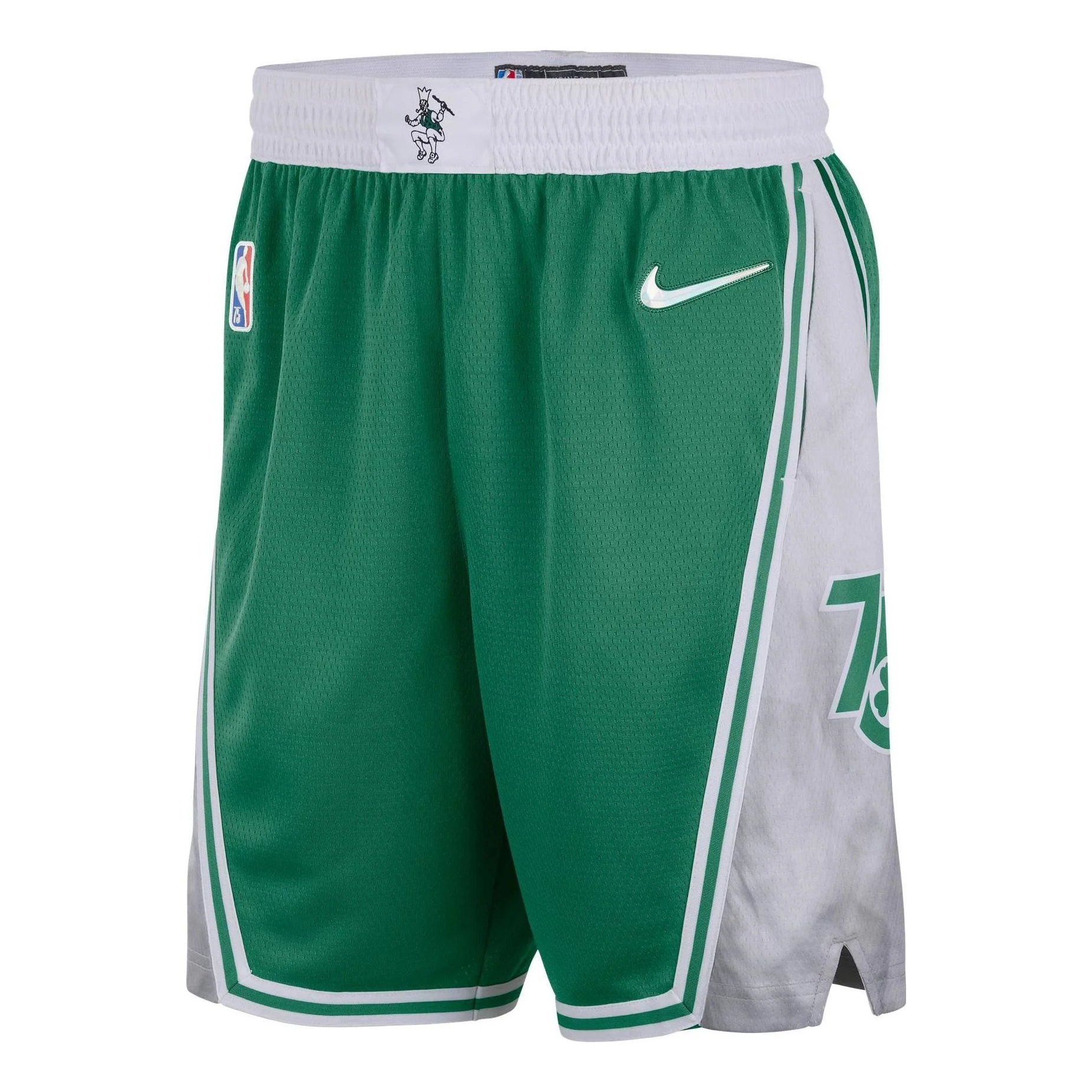 Men's Nike Boston Celtics Colorblock Straight Shorts Green DB4127-312