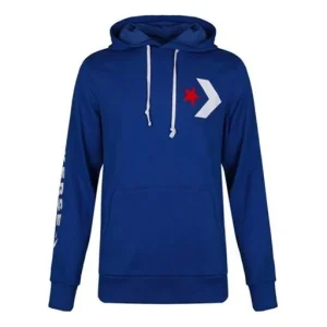 Converse Large Logo Star Chevron Hoodie Asia Sizing 'Blue' 10007744-A02