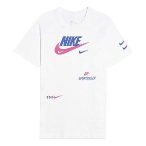 Nike Swoosh Round Neck Short Sleeve White CU0078-100