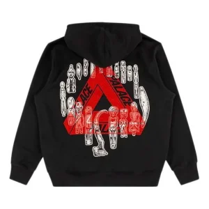 PALACE Jheeze Back Logo Printing Unisex Black P17HD036T