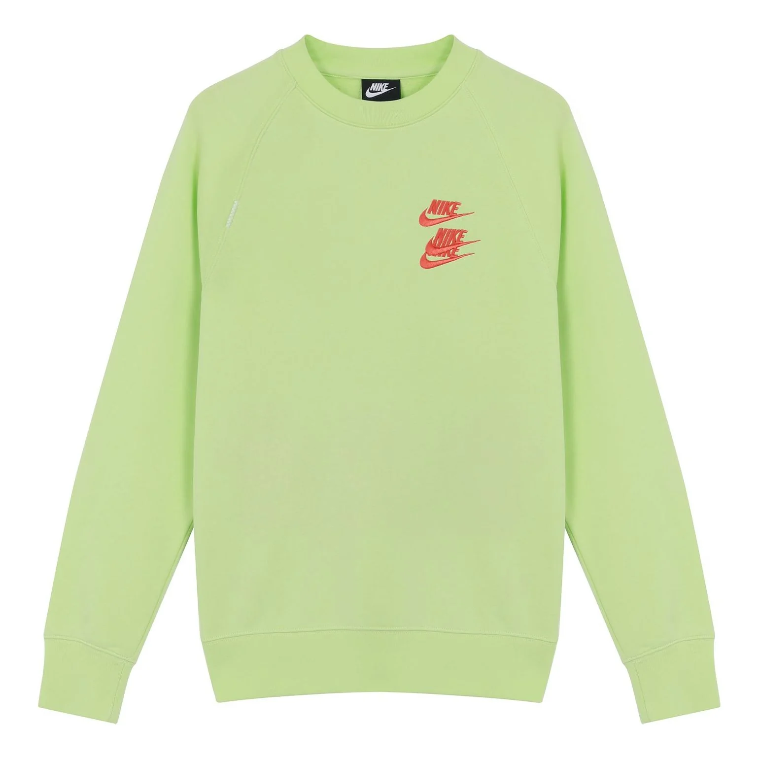 Men's Nike Embroidered Logo Round Neck Pullover Green DD0883-383