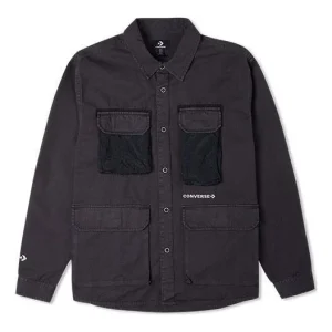 Converse Cozy Utility Woven Shirt Asia Sizing 'Black' 10025053-A03