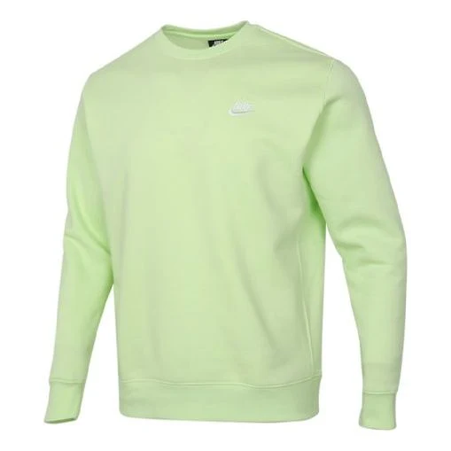 Nike Sportswear Club Fleece Stay Warm Sports Pullover Round Neck Green BV2663-383