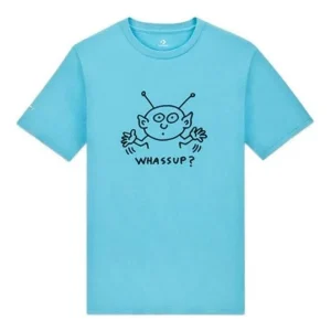 Converse x Keith Haring Alien T-Shirt Asia Sizing 'Haring Blue' 10025063-A01