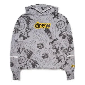 Drew House Secret Deconstructed Hoodie 'Idears heather Grey' DR-FW21-107
