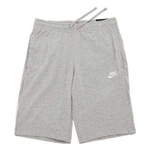 Men's Nike Small Logo Knit Sports Shorts Gray 804420-063