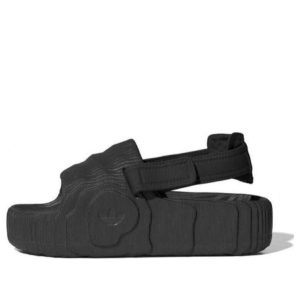 (WMNS) adidas Originals Adilette 22 XLG Asia Sizing 'Black' IE5649