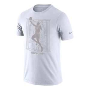 Nike Golden State Warriors MVP DRI-FIT NBA Quick Dry Short Sleeve White CT4011-100