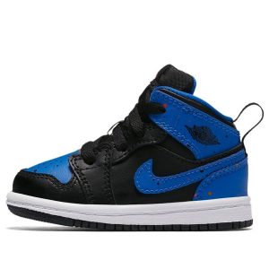 (TD) Air Jordan 1 Mid 'Royal Paint Splatter' 640735-048