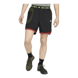Nike Colorblock Breathable Casual Logo Sports Shorts Black BV3250-010