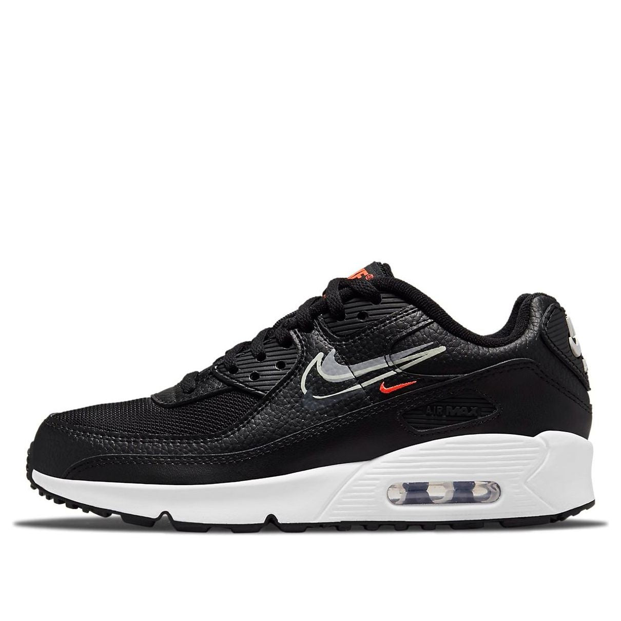 (GS) Nike Air Max 90 'Black Bright Crimson' DO6489-001