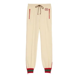 (WMNS) Gucci Polyester Blend Jogging Pants 'Ivory' 734577-XJEWO-9782